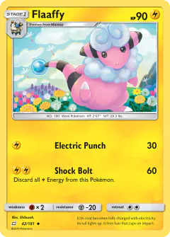 Flaaffy Uncommon card from Team Up