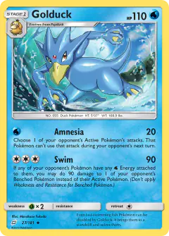 Golduck Uncommon card from Team Up