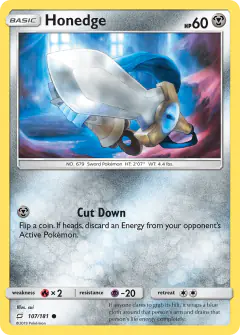 Honedge Common card from Team Up