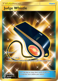 Judge Whistle Rare Secret card from Team Up
