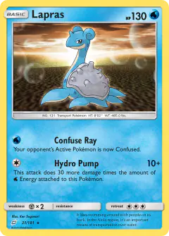 Lapras Rare card from Team Up