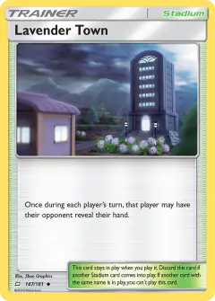 Lavender Town Uncommon card from Team Up