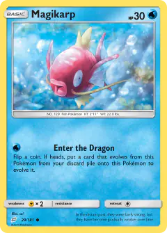 Magikarp Common card from Team Up
