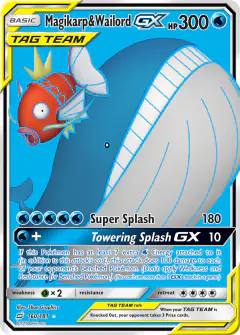Magikarp & Wailord-GX Rare Ultra card from Team Up