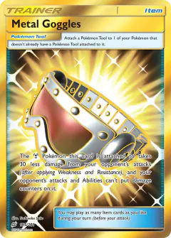Metal Goggles Rare Secret card from Team Up