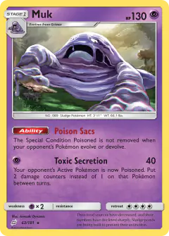 Muk Rare card from Team Up