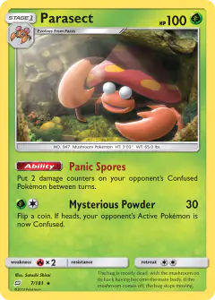 Parasect Rare card from Team Up