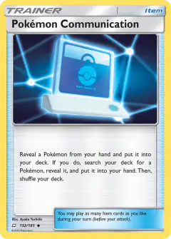 Pokémon Communication Uncommon card from Team Up