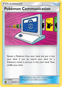 Pokémon Communication Uncommon card from Team Up