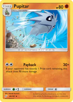 Pupitar Uncommon card from Team Up
