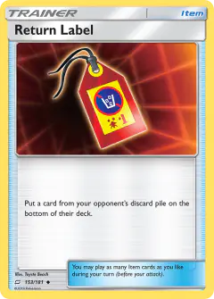 Return Label Uncommon card from Team Up
