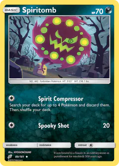 Spiritomb Uncommon card from Team Up