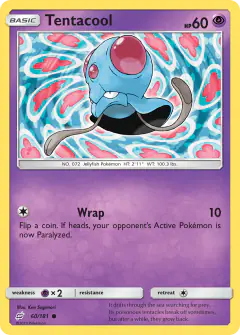 Tentacool Common card from Team Up