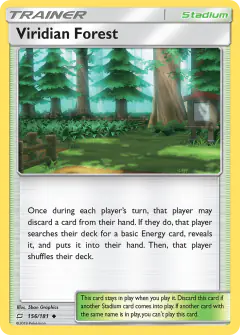 Viridian Forest Uncommon card from Team Up