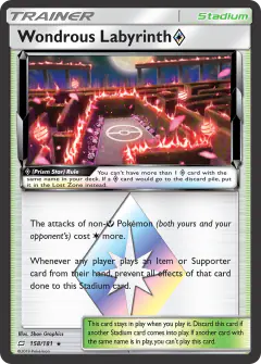 Wondrous Labyrinth ◇ Rare Prism Star card from Team Up