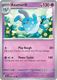 Azumarill Common card from Temporal Forces