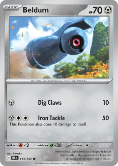 Beldum Common card from Temporal Forces