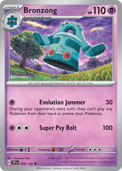 Bronzong Uncommon card from Temporal Forces