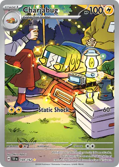 Charjabug Illustration Rare card from Temporal Forces