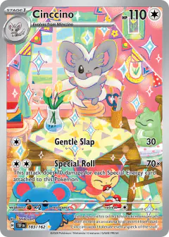 Cinccino Illustration Rare card from Temporal Forces