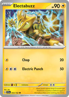 Electabuzz Common card from Temporal Forces