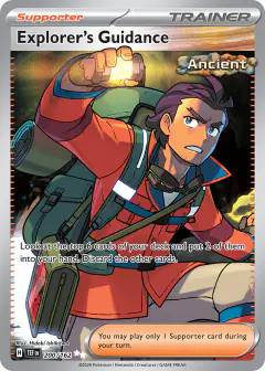 Explorer's Guidance Ultra Rare card from Temporal Forces