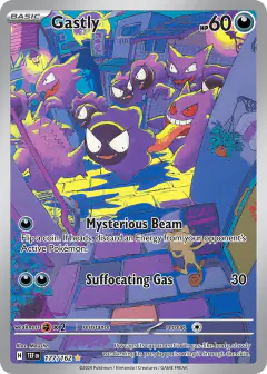 Gastly Illustration Rare card from Temporal Forces