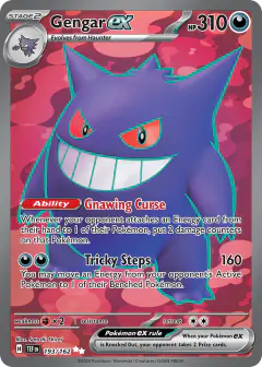 Gengar ex Ultra Rare card from Temporal Forces