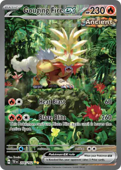 Gouging Fire ex Special Illustration Rare card from Temporal Forces