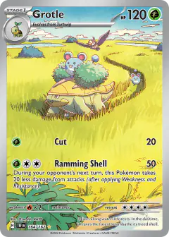 Grotle Illustration Rare card from Temporal Forces
