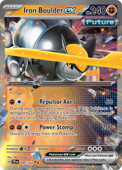 Iron Boulder ex Double Rare card from Temporal Forces