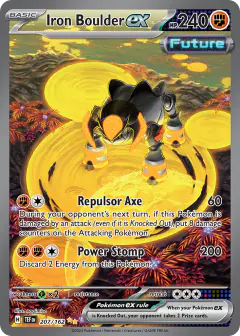 Iron Boulder ex Special Illustration Rare card from Temporal Forces