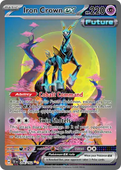 Iron Crown ex Special Illustration Rare card from Temporal Forces
