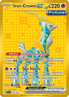 Iron Crown ex Hyper Rare card from Temporal Forces