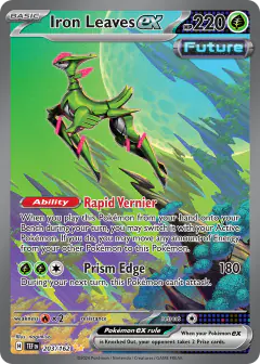 Iron Leaves ex Special Illustration Rare card from Temporal Forces