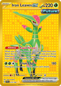 Iron Leaves ex Hyper Rare card from Temporal Forces