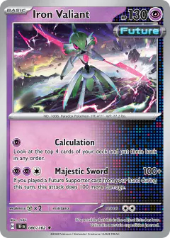 Iron Valiant Rare card from Temporal Forces