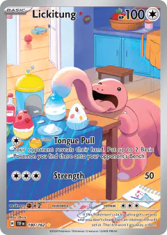 Lickitung Illustration Rare card from Temporal Forces