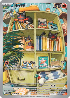 Litten Illustration Rare card from Temporal Forces
