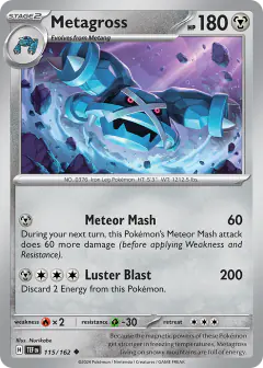 Metagross Uncommon card from Temporal Forces