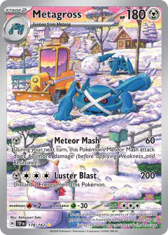 Metagross Illustration Rare card from Temporal Forces