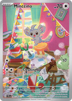 Minccino Illustration Rare card from Temporal Forces
