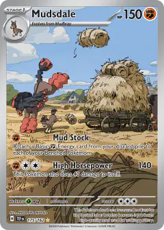 Mudsdale Illustration Rare card from Temporal Forces