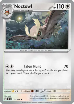 Noctowl Common card from Temporal Forces