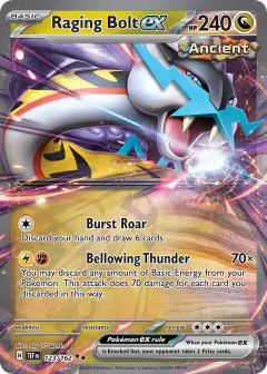 Raging Bolt ex Double Rare card from Temporal Forces