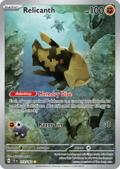 Relicanth Illustration Rare card from Temporal Forces