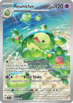 Reuniclus Illustration Rare card from Temporal Forces