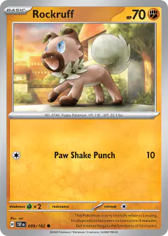 Rockruff Common card from Temporal Forces