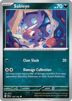 Sableye Uncommon card from Temporal Forces