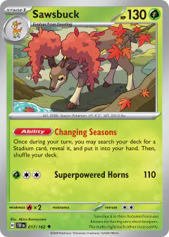 Sawsbuck Uncommon card from Temporal Forces